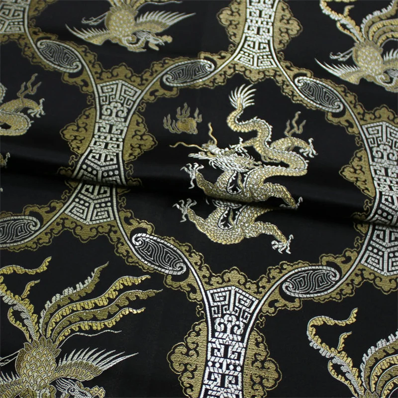 NEW461 китайский стиль Чонсам монгольский/Тибетский халат этнический костюм украшение дракон феникс жаккардовая парча одежда