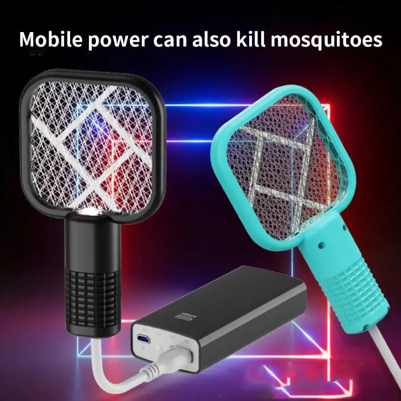 

Insect Rackets Swatters Insects Racket Kills Mosquitos Killer Trap Fly Bug Zapper Electric Mosquito Swatter Usb Outdoor Fly Trap