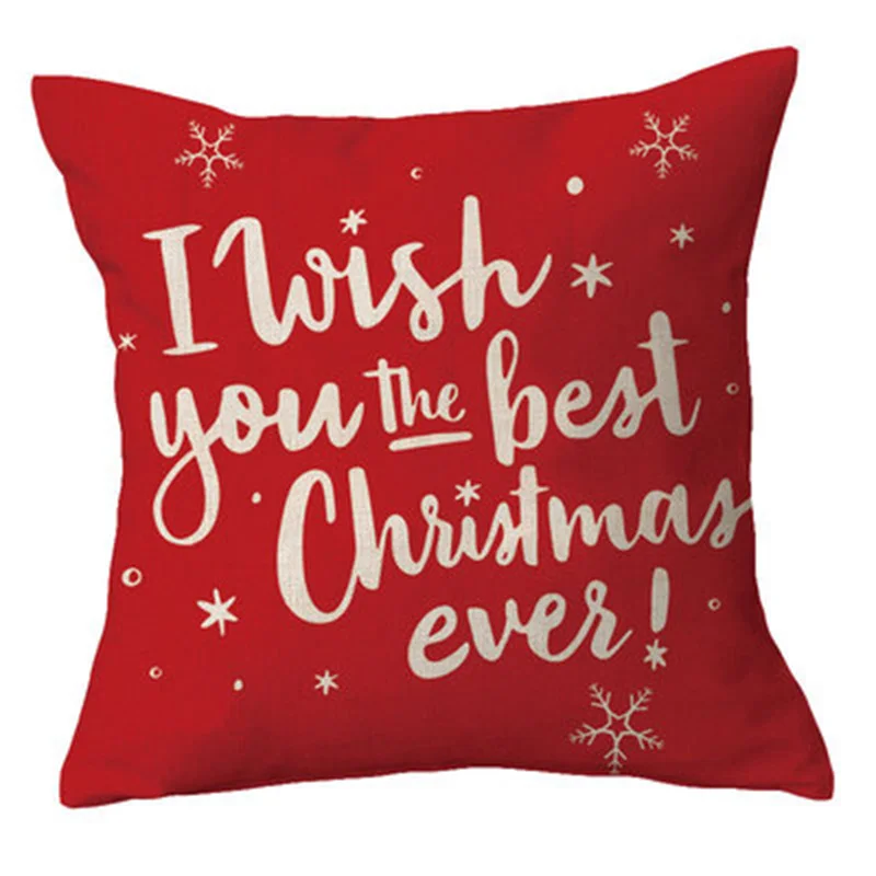 

Домашний декор, Счастливого Рождества, рисунок Санта-Клауса, Женский Рождественский диван, подарки, чехол для подушки