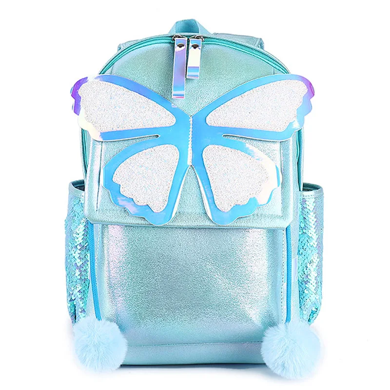 

Chikage Personality Sequin Butterfly Cute Backpack High Quality Student Schoolbag Large Capacity Multi-function Unisex Bag
