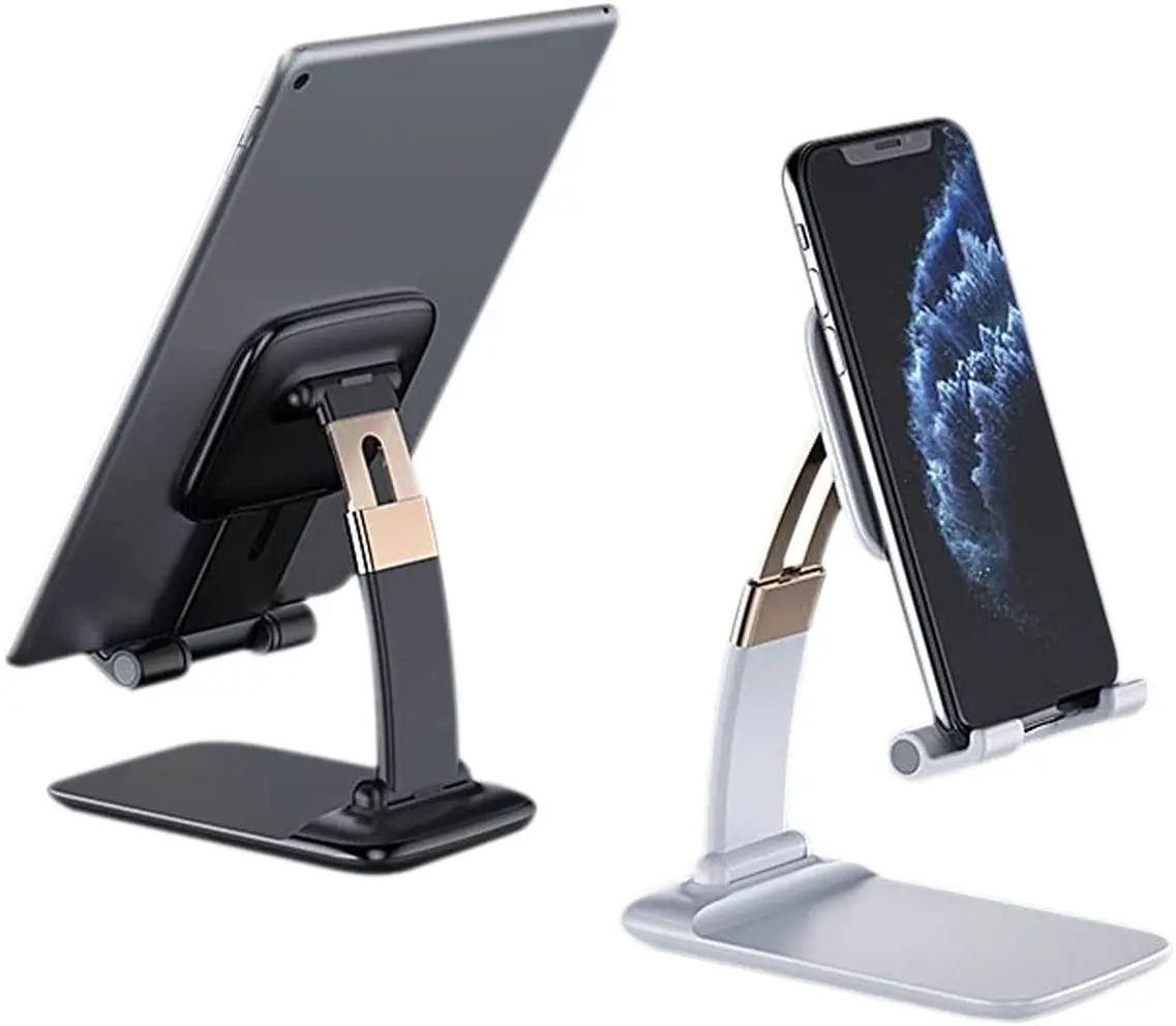 

Tablet Stand Foldable Adjustable Stand Holder,Cell Phone Stand, Desktop Phone Holder Dock Stand for Desk iPad Stand