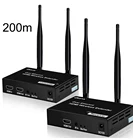 Full HD 1080P 200m 656ft 5 ГГц H.264 HDMI удлинитель беспроводной передатчик и приемник видео конвертер с ИК для PS4 DVD ПК к телевизору