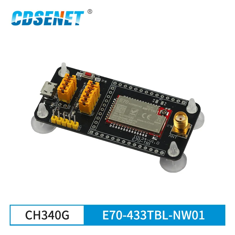 CH340G USB Test Board E70-433TBL-NW01 Star Network For Serial Port Module 433MHz 14dBm E70-433NW14S