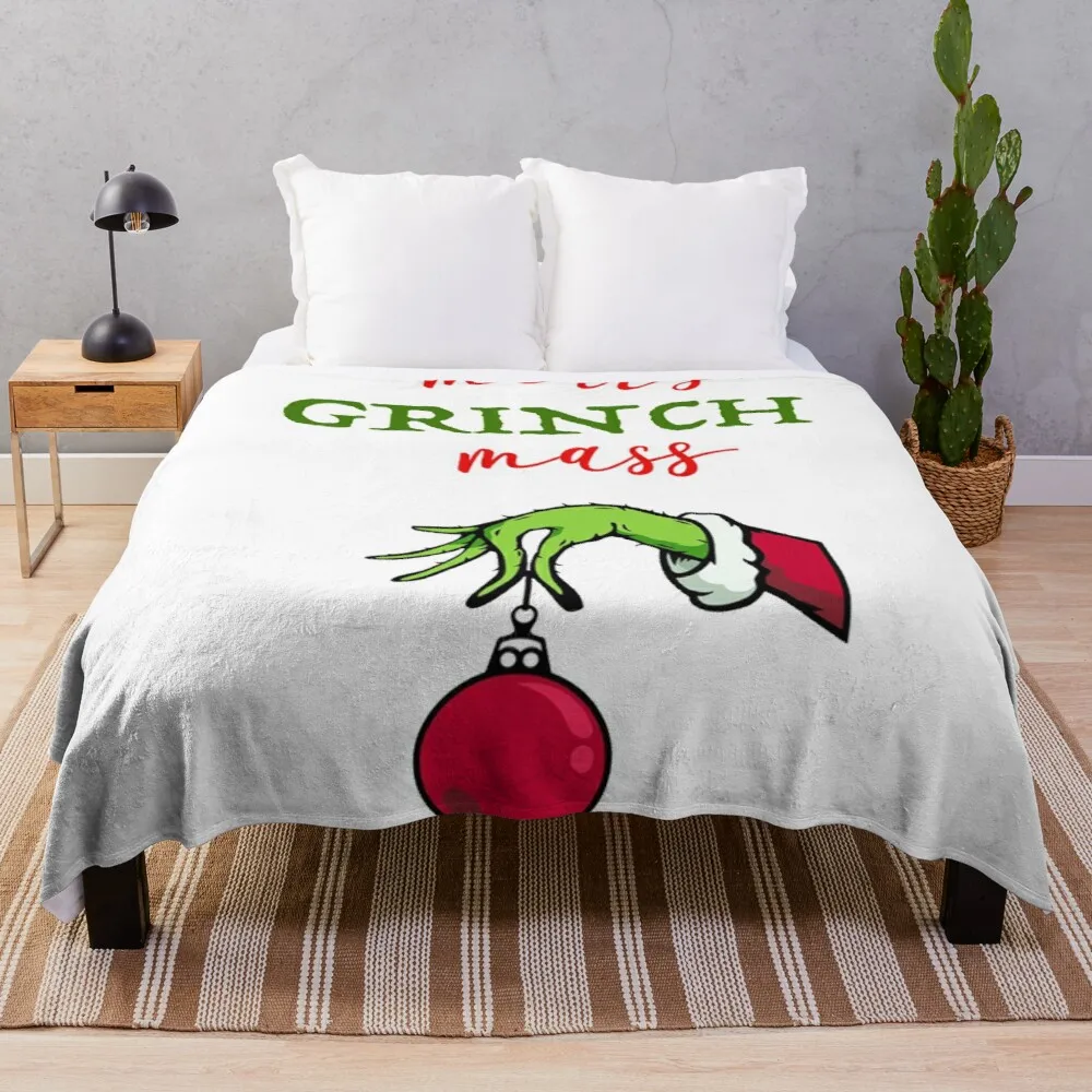 

Merry grinch, декоративное одеяло, одеяло, флисовое тонкое одеяло