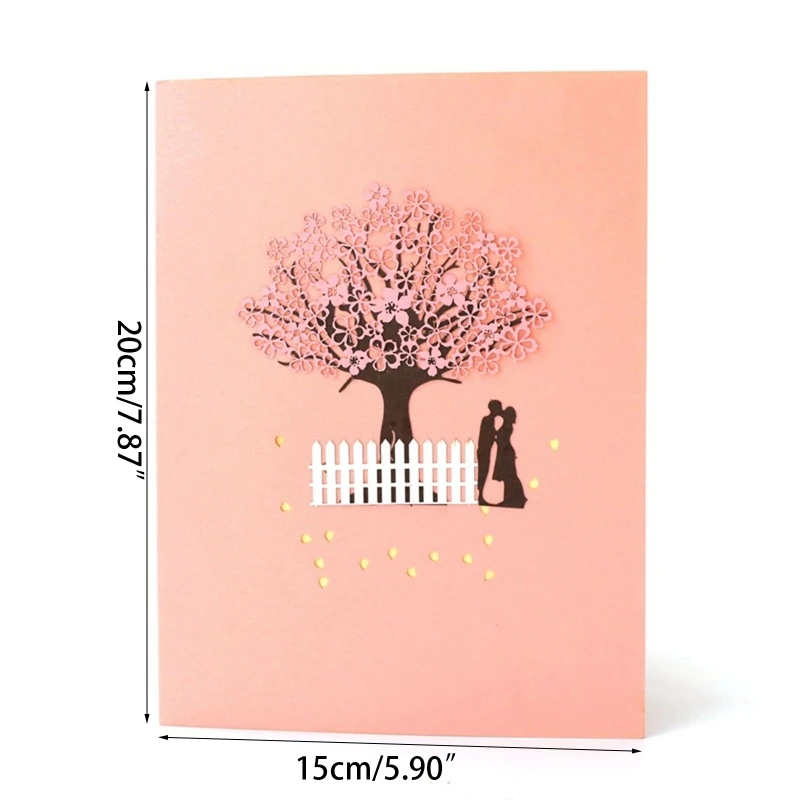 3D для всплывающих открыток ко Дню святого Валентина романтические открытки с