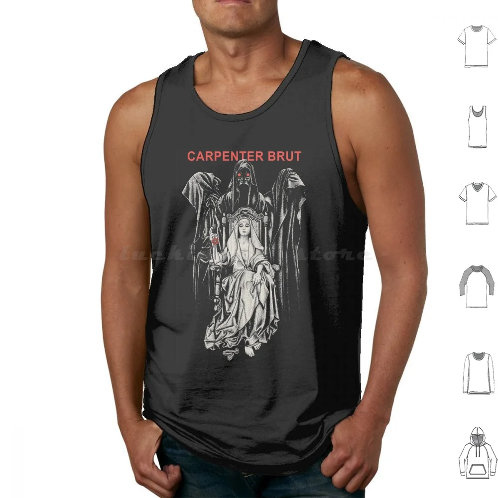 

Carpenter Brut Art-Logo Tank Tops Print Cotton Carpenter Brut Carpenter Brut Band Carpenter Brut Maskes Carpenter Brut