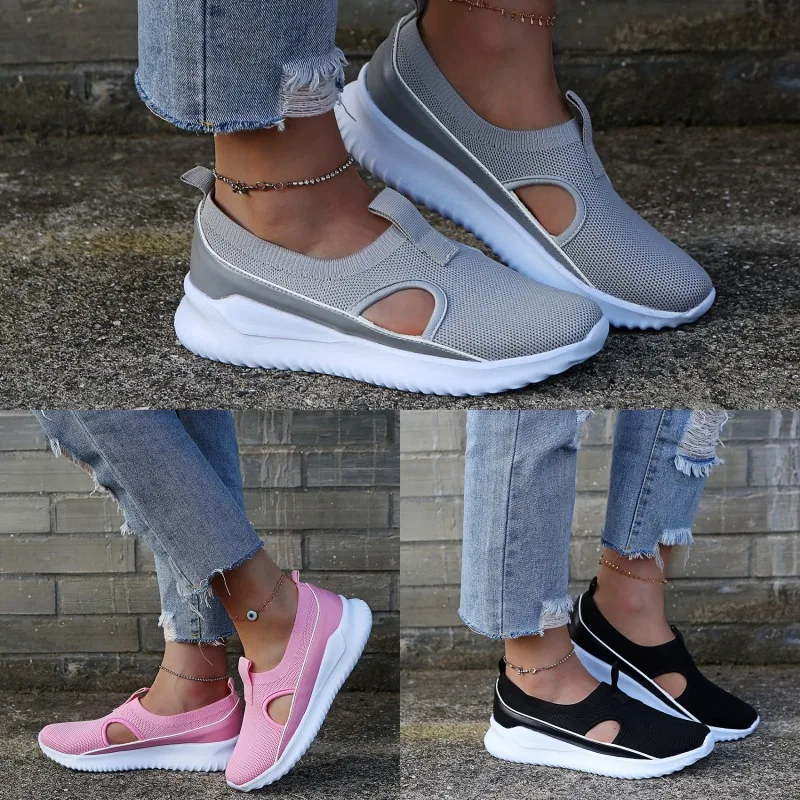 

2022 Summer Women Casual Shoes Sneakers Women Shoes 2022 Breathable Mesh Platform Women Vulcanize Shoes Blwbyl Chaussure Femme