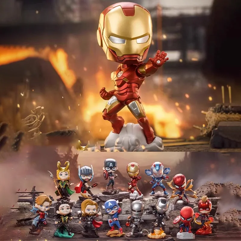 Infinite Legend Series Mysterious Box Iron Man Loki Pvc Desktop Decoration Children's Birthday Gift