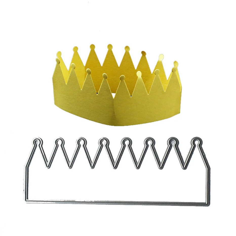 Счастливого дня рождения Яркий Праздник корона скрапбукинг режущие штампы