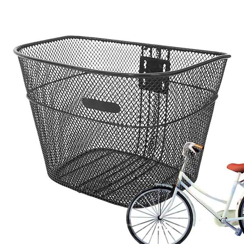 Basket For Bike Iron Bike Baskets Storage Case Detachable Universal Bike Baskets Compatible With Beach Cruiser Road Bike Ebike &