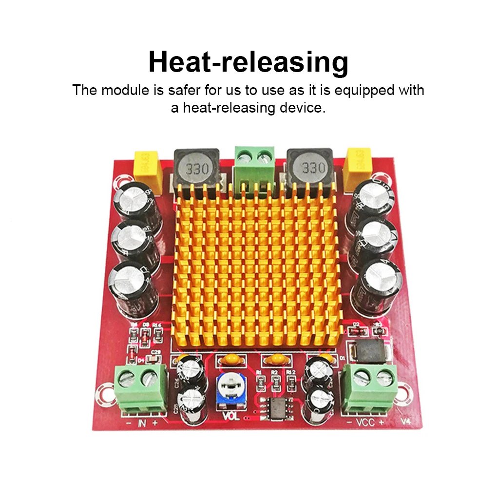 

Amplifier Board DC12-26V Single Channel Volume Control Amplifying Module