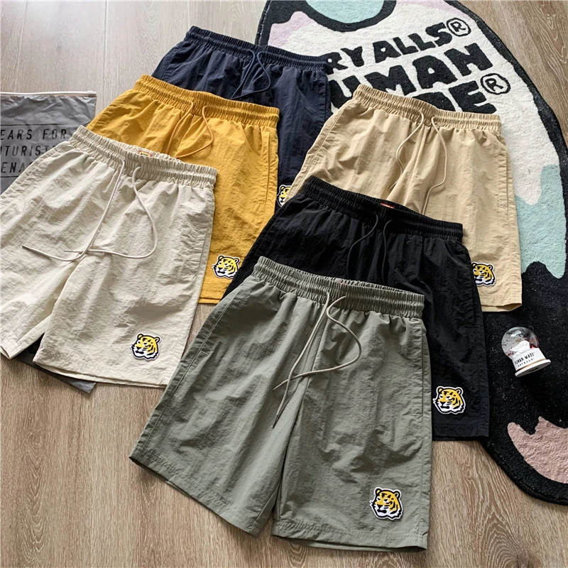 

Tiger Embroidery 22SS TOP Human Made Shorts Men Women 1:1 Best Quality Quick Dry Human Made Beach Oversize Shorts