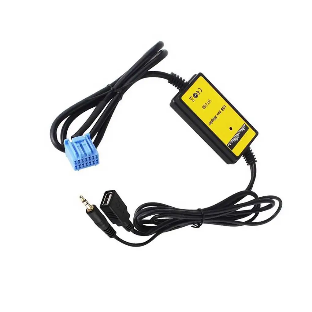 

Car USB AUX Audio Adapter Vehicle CD Player 3.5mm Converter Automobile