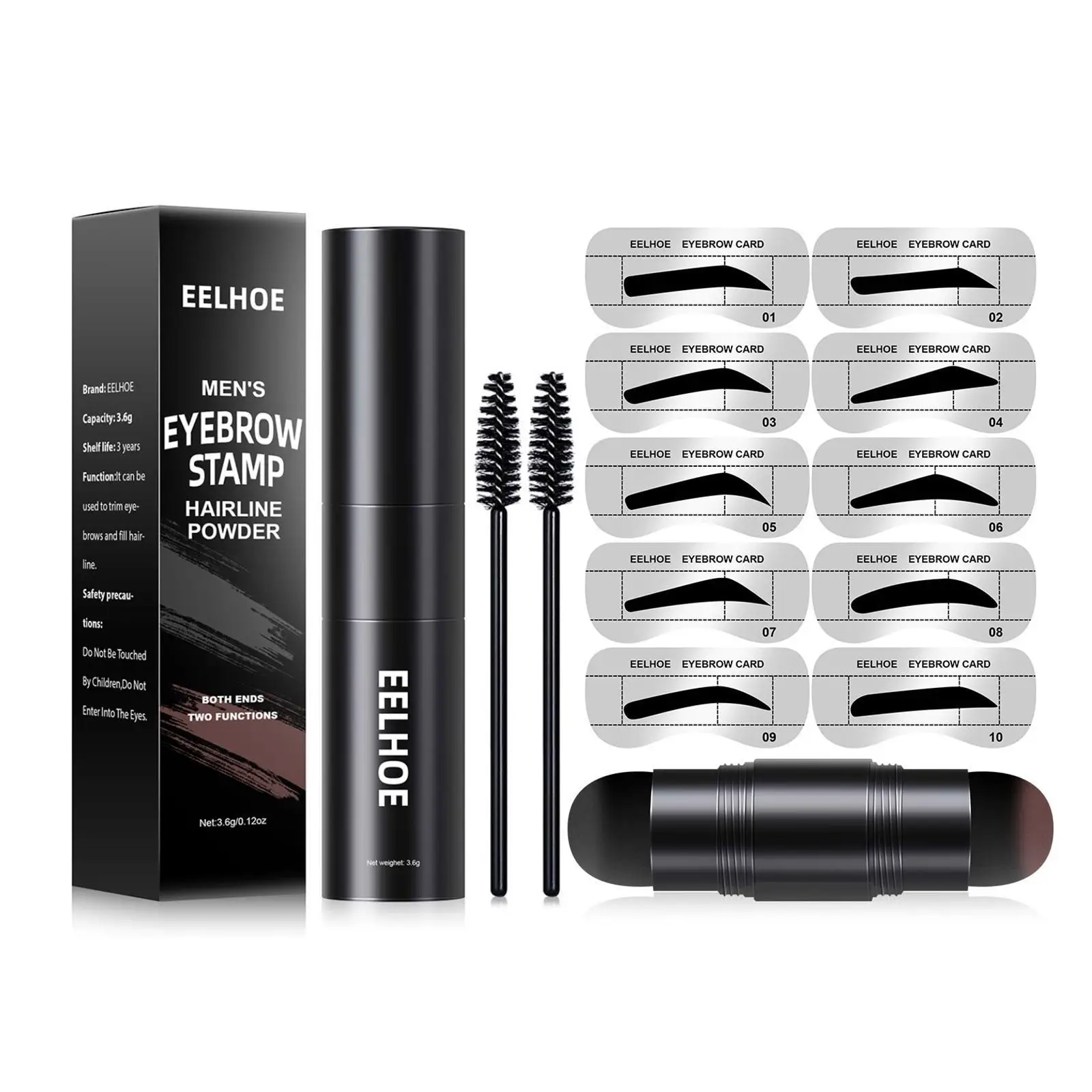 

Пудра для бровей Мужская портативная, 2022