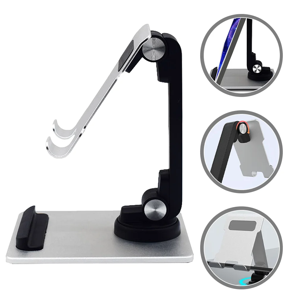 

Folding Desktop Stand Holder Desk Cell Telephone Booth Universal Aluminum Alloy Office