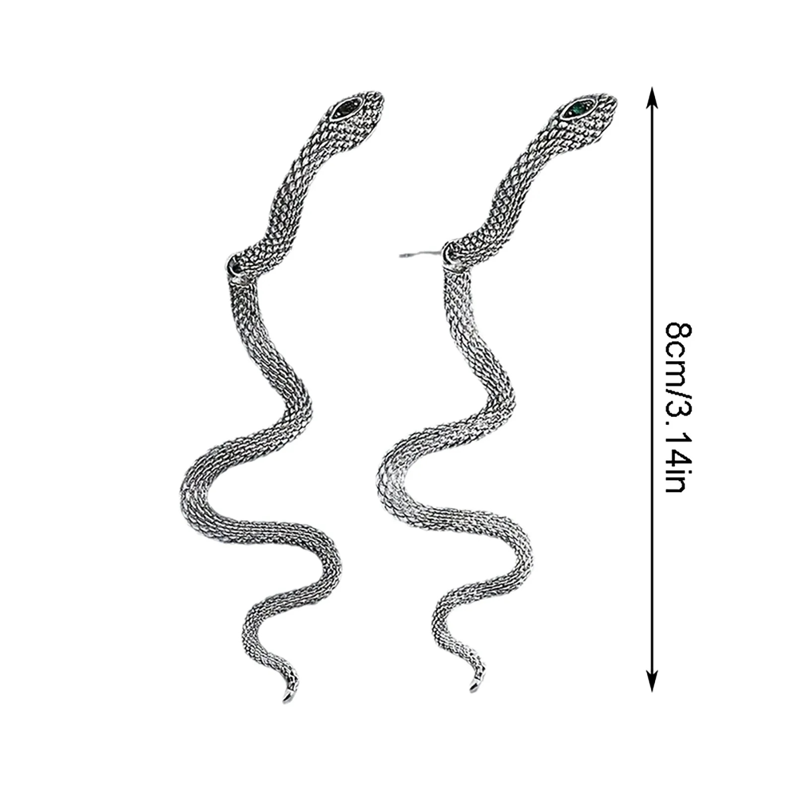 Ретро Геометрия Преувеличенные Металлические Животные Серебряные
