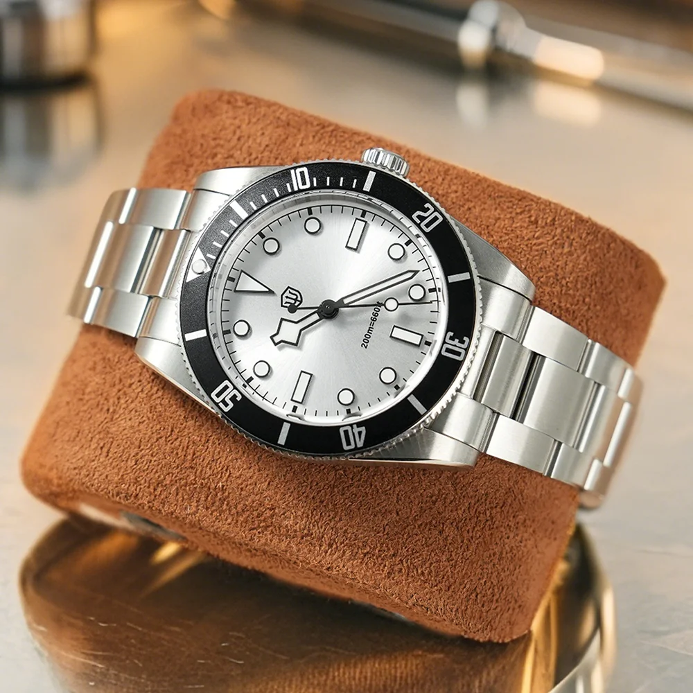 Фото Watchdives WD7922 BB54 Кварцевые часы VH31 20 бар Водонепроницаемые светящиеся сапфировые кристаллы Ar 37 мм Модные наручные часы из нержавеющей стали для дайвинга №3