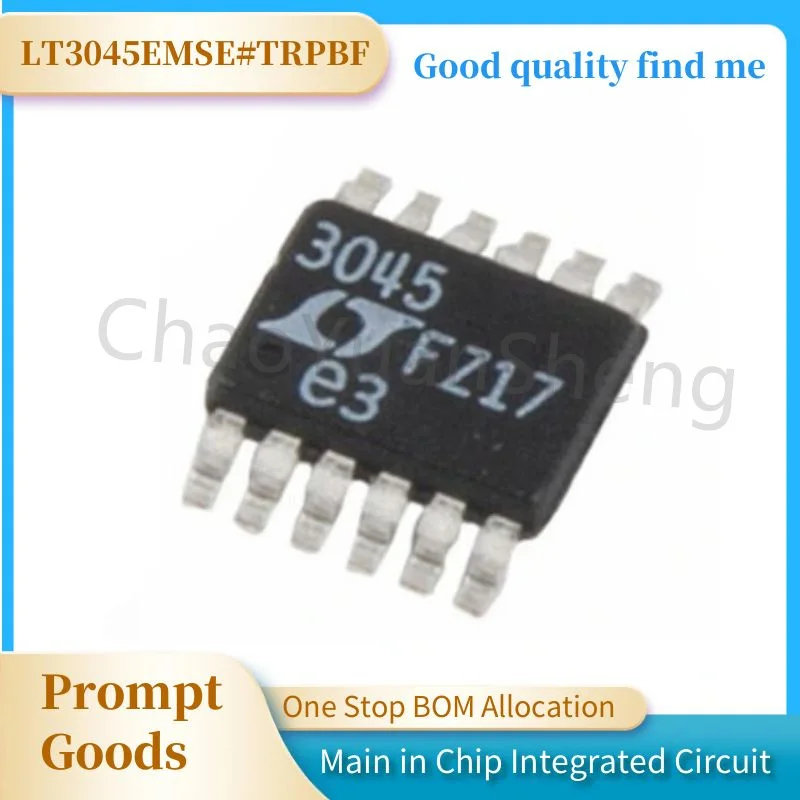 

100% новый и оригинальный LT3045EMSE LT3045 3045 MSOP12