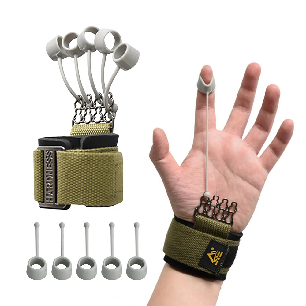 

Finger Trainer Strengthener Hand Yoga Resistance Band Finger Flexion & Extension Training Device Finger Finger Gripper Strength