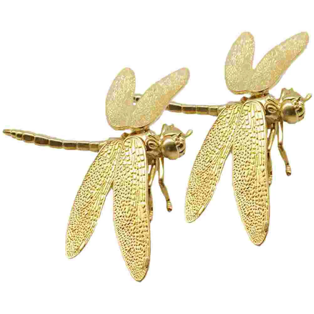 

2pcs Dragonfly Metal Household Small Cabinet Pulls Dresser Drawer Knobs Closet Door Handle Furniture Handles Wardrobe Knobs