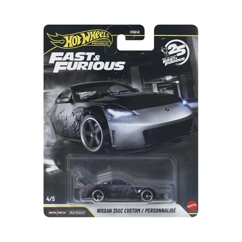 Фото Новая коллекционная модель автомобиля Hot Wheels Premium Fast & Furious HNW46, масштаб 1/64, Toyota Supra, игрушка-модель, подарок на день рождения №3