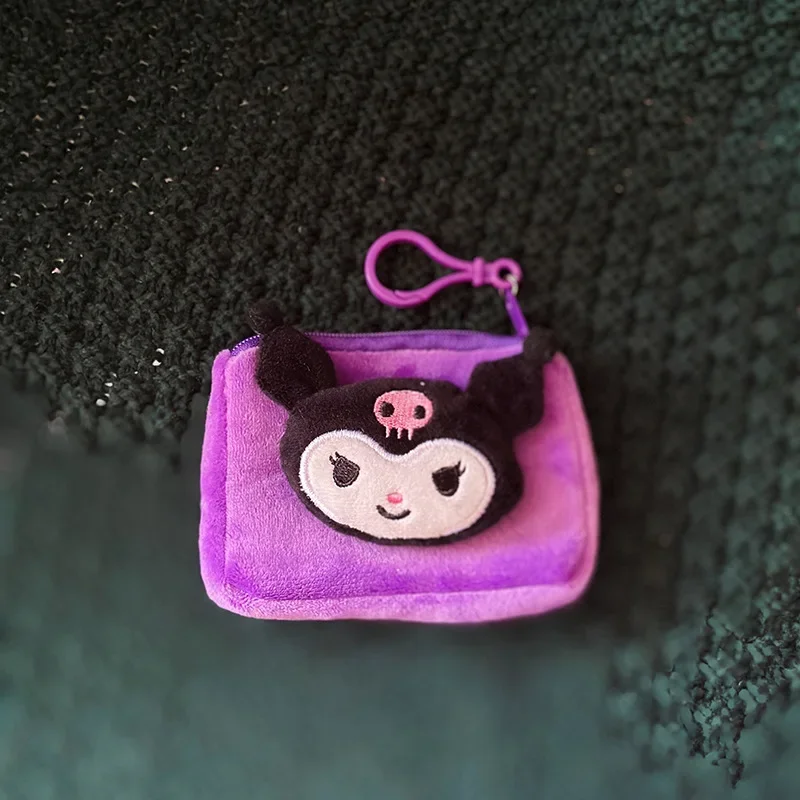 Hello Kitty милый плюшевый квадратный кошелек для монет мультяшный хранения