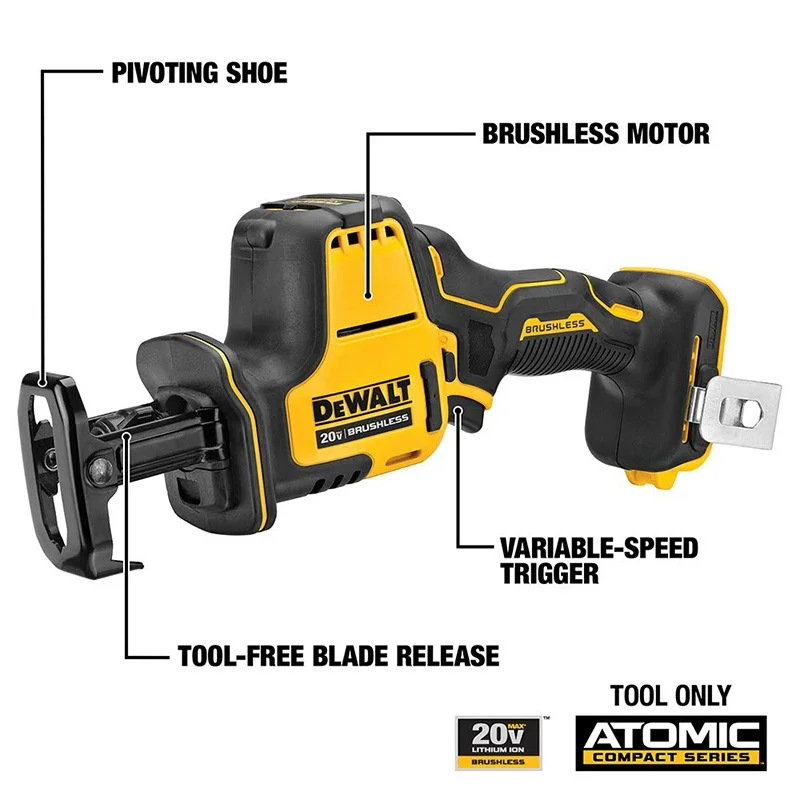 Сабельная пила DEWALT DCS369 ATOMIC 20V MAX