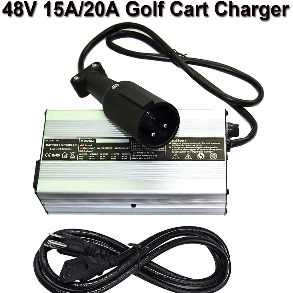 Golf Cart Battery Charger 48V 20A 30A Club Car Charger 15A G