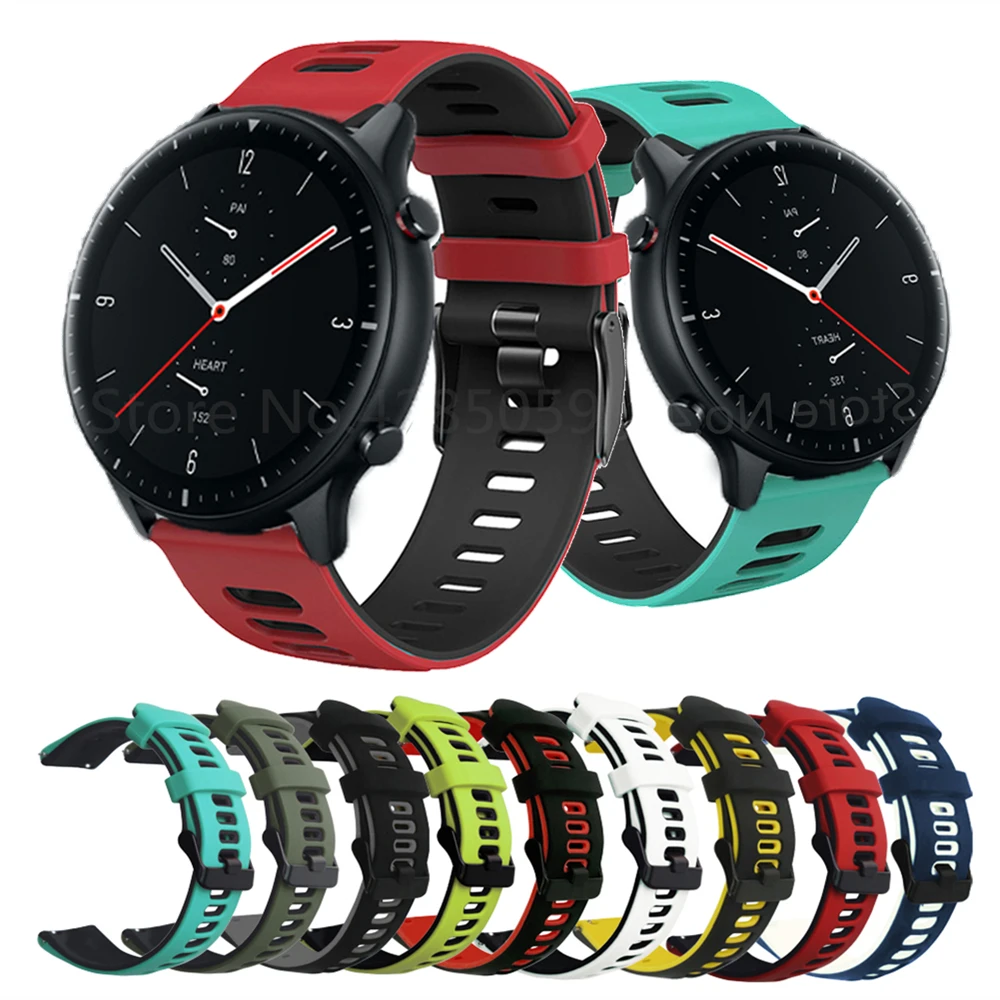 

Smart Watch Band For Amazfit GTR 2 Silicone Wrist Strap For Xiaomi Huami Amazfit GTR 47 42mm GTS2 Mini Stratos 3/2 GTR2 Bracelet