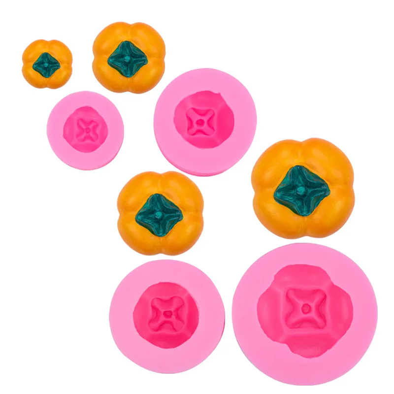 

Simulation Persimmon Silicone Mold Aromatherapy Candle Plaster Mould Fondant Baking Chocolate Decoration Accessories A243