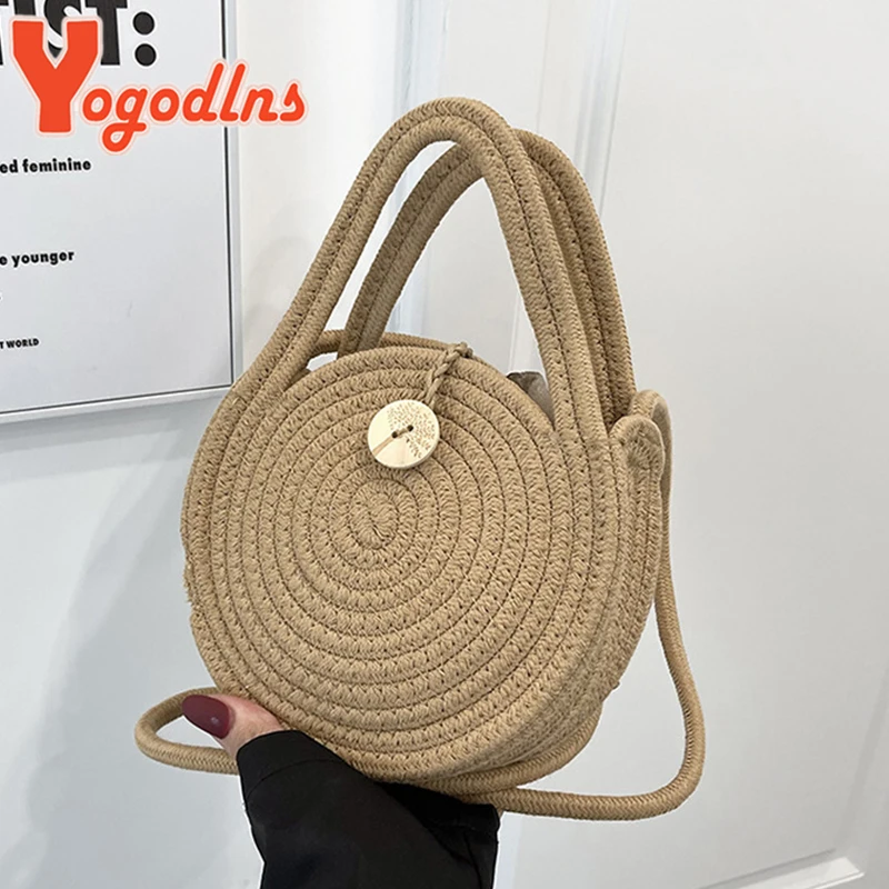 

Yogodlns, летняя соломенная сумка, Женская Ручная сумка из ротанга на плечо, дорожная пляжная сумка для отдыха, модная маленькая квадратная сумка, сумка в коробке