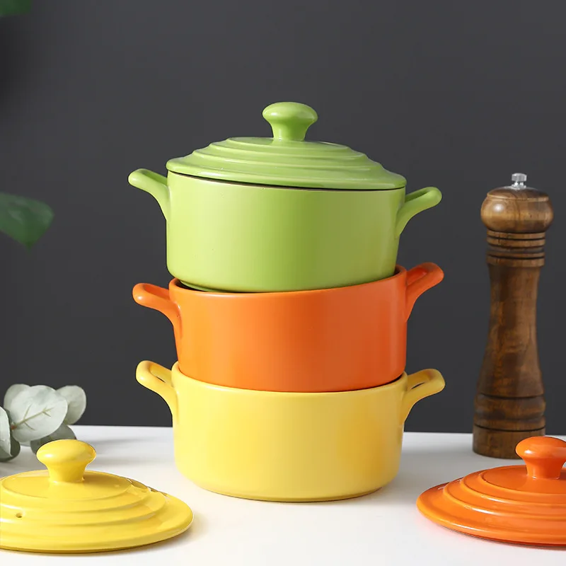 Pots for Cooking   Clay Pot  Cookware  Ceramic Cookware  Earthenware Pot Casserole with Cover