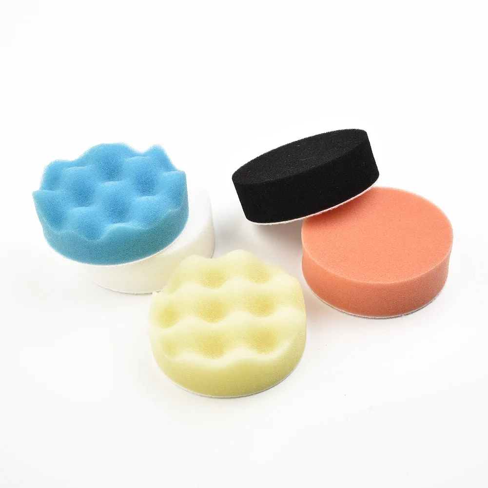 

Detailing Polishing pads Waxing Bonnets Mitts Automotive Tools Foam Flat 50pcs Set 3\" Disc Accessories Durable