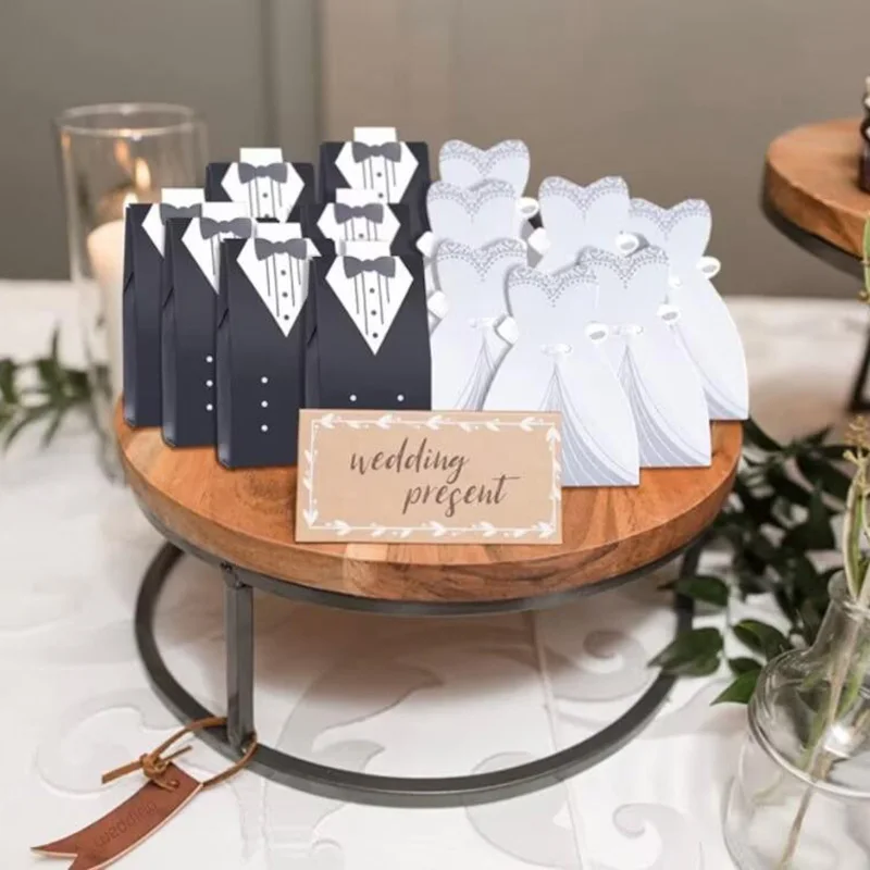 

50pcs Candy Gift Boxes Wedding Engagement Bridal Shower Bachelor Bachelorette hen Party groom bride to be table decoration favor