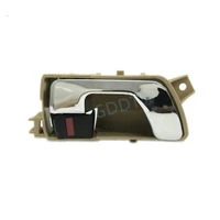 1 piece beige chrome inner door handle for pajero v73 door lock for montero v97 front and rear door switch without frame h77