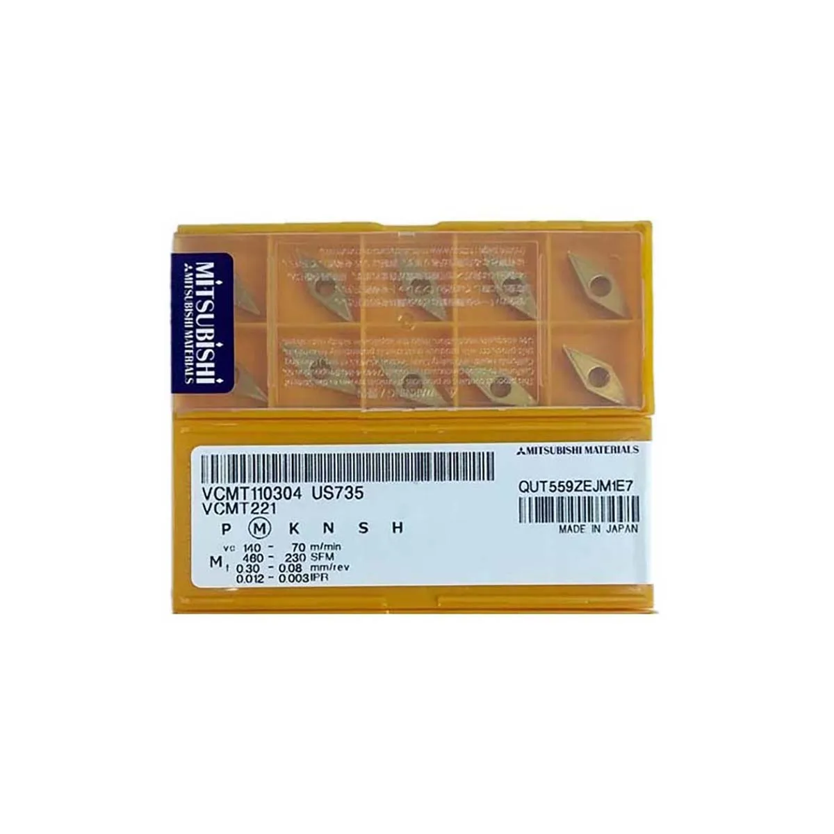 

Mitsubish i 100% Original VCMT VCMT160408 VP15TF VCMT160404 US735 VCMT110304 HTi10 Medium-Roughing Carbide Turning Inserts