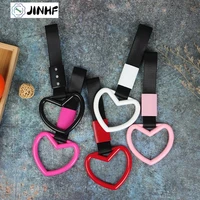 new train bus handle hand strap drift charm strap drift auto accessories car styling car heart straps front tow hook
