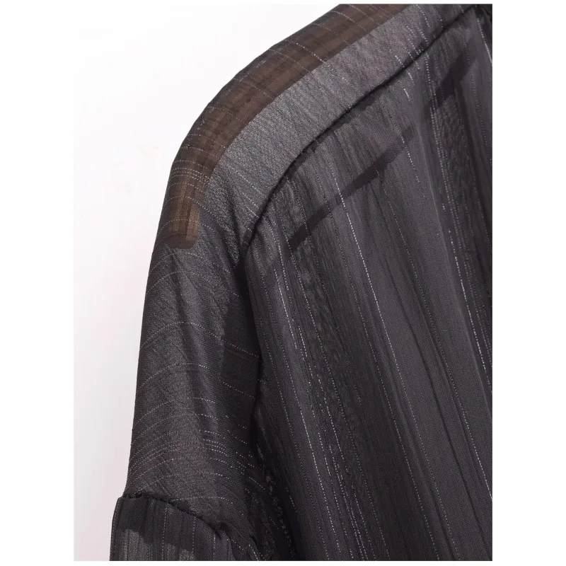 TRAF рубашка с бантом из металлической нити для женщин осенняя одежда повседневная