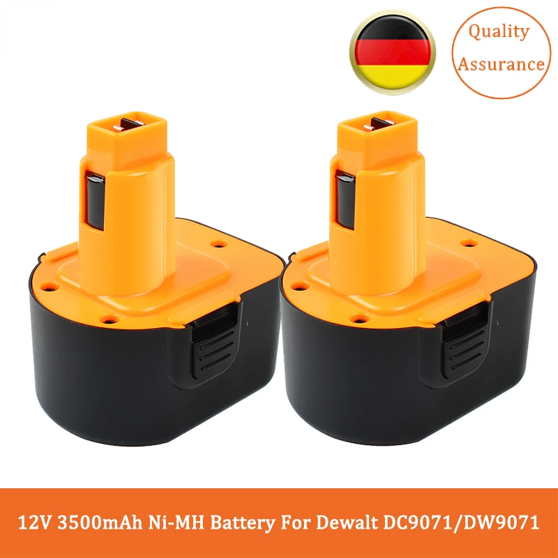 

12V Ni-MH Battery for Dewalt DC9071 Battery Compatible with Dewalt DW9072 DC9071 DE9072 DE9074 DE9075 Tool Battery
