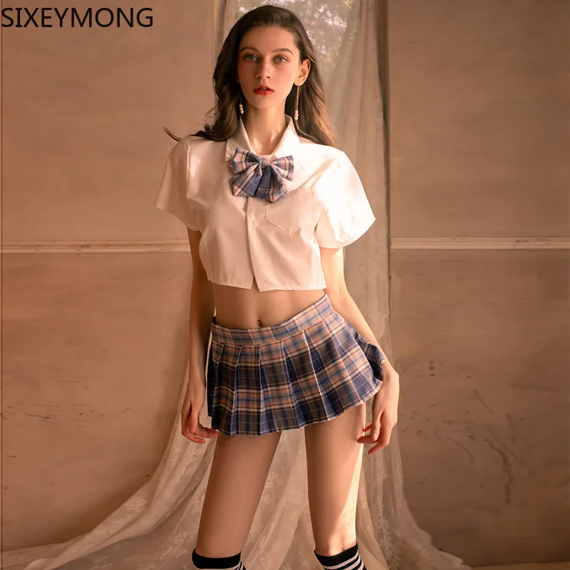 

Привлекательная школьная униформа для девочек, костюм для ролевых игр для учеников, косплей в стиле «Лолита» и «порно JK», милые комплекты в ...