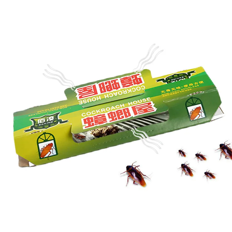 Ловушка для тараканов Pitfall House Killer Bug Insect Net Bait Catch Glue Home Pest Control Roach Black Beetle Blackbeetle Room on.