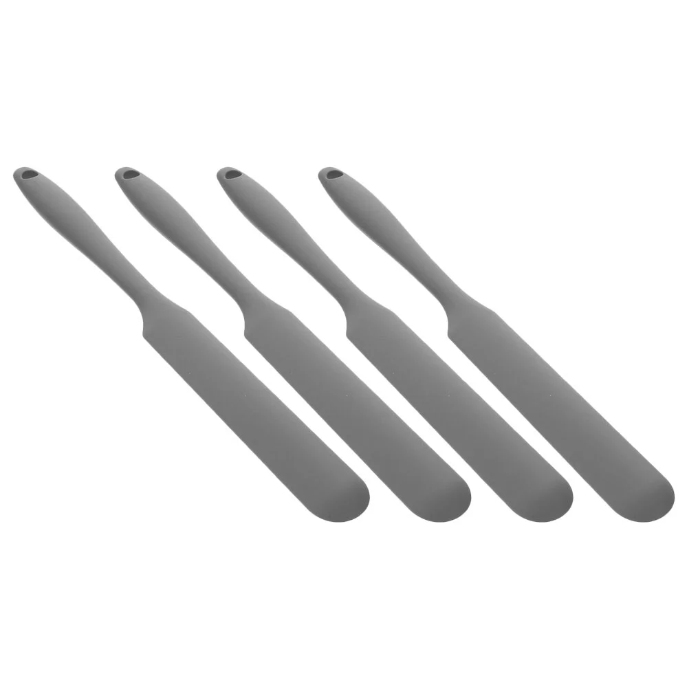 

4Pcs Silicone Pastry Spatula Cake Cream Spatula Butter Spatula Mixing Scraper Butter Mixer