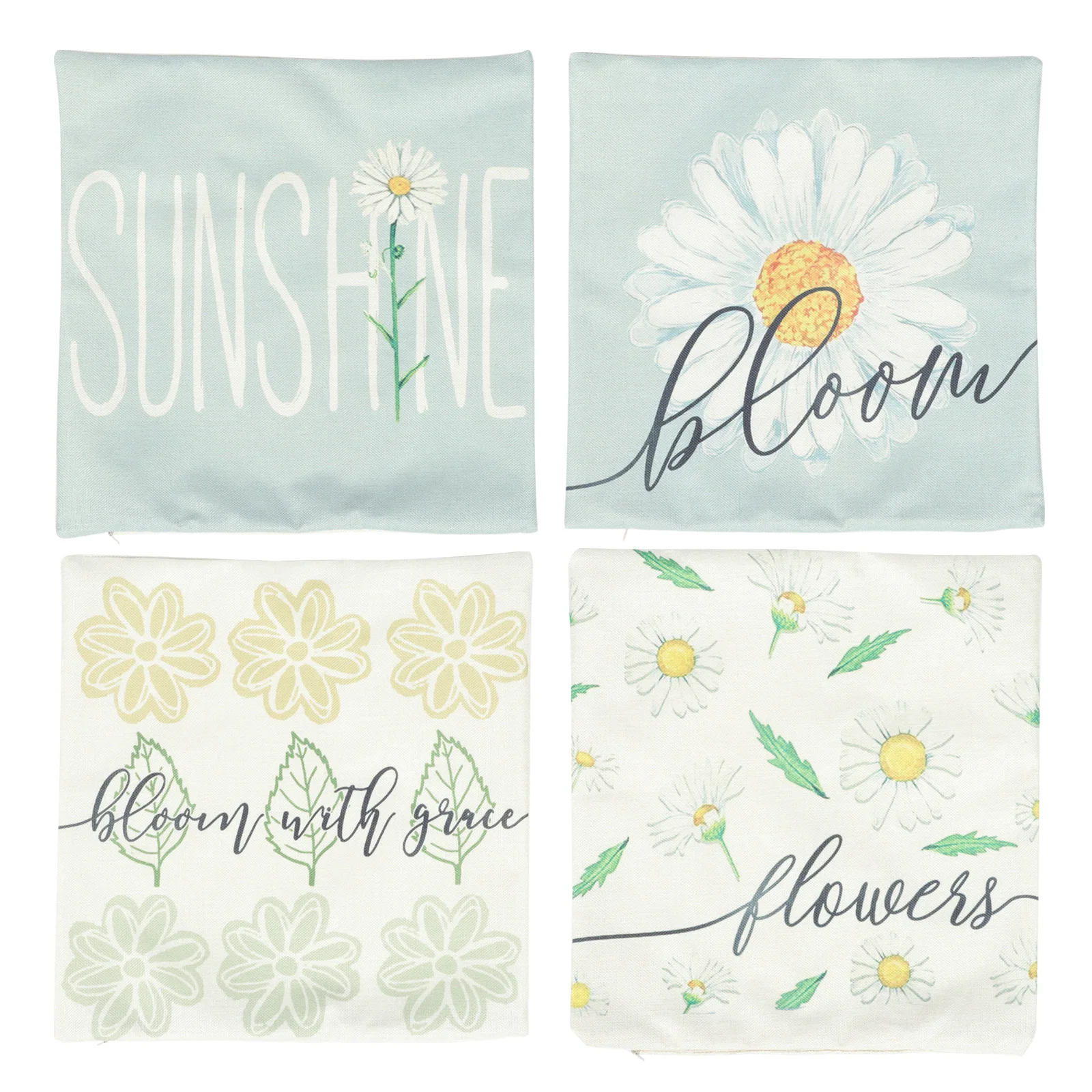 

Pillow Cover Covers Sofa Pillowcase Couch Cushionwashable Replacement Bench Floral Throw Cases Flower Bohemian Chair