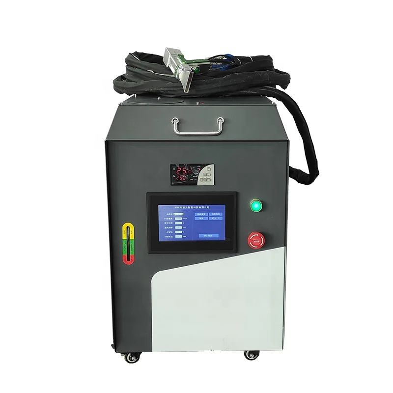 

Portable mini laser cleaner 1000w Raycus laser rust removal Ruida system fiber laser cleaning machine