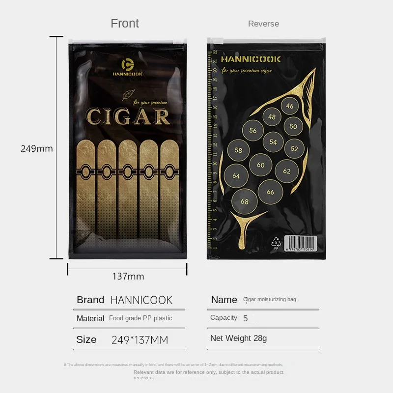 Увлажняющая сумка для сигар HANNICOOK путешествий и активного отдыха