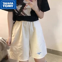 takara tomy hello kitty summer girls cute cartoon sports five point shorts student cotton loose casual sweet straight pants