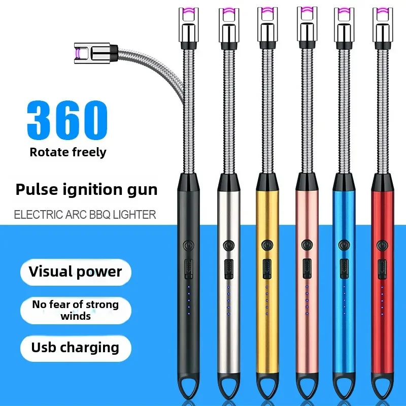 Вращающийся на 360 градусов шланг пистолет зажигания зарядка через USB импульсная