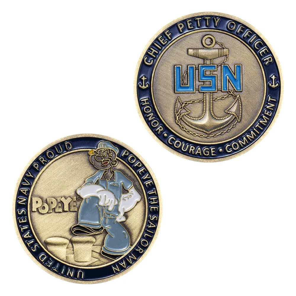 

Морской флот США, гордость попью, мойяк, вызов, монета с медным покрытием, памятные монеты, украшения для дома