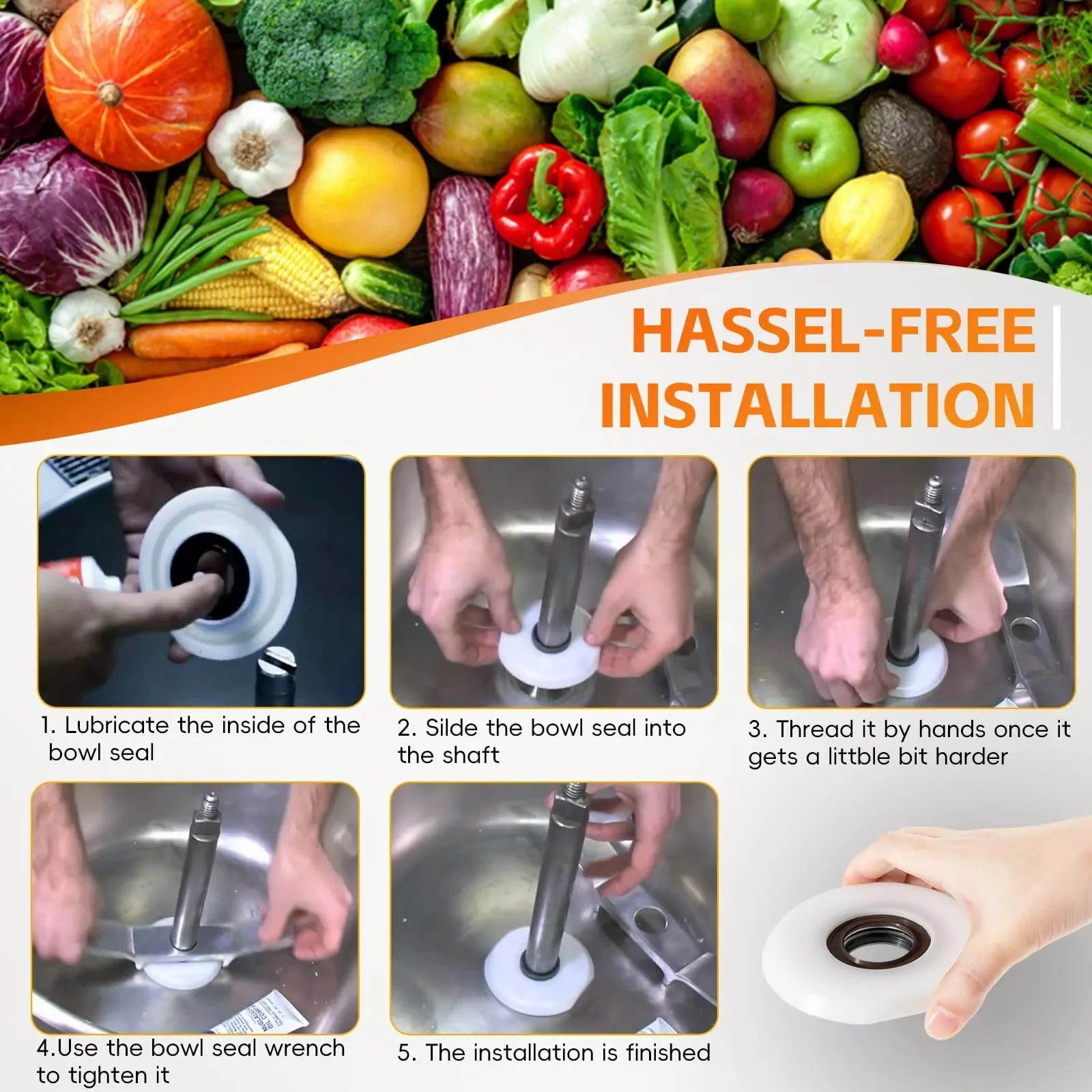 Замена для VCM 44/40/25 уплотнение чаши низкопрофильный резак уплотнитель миксера