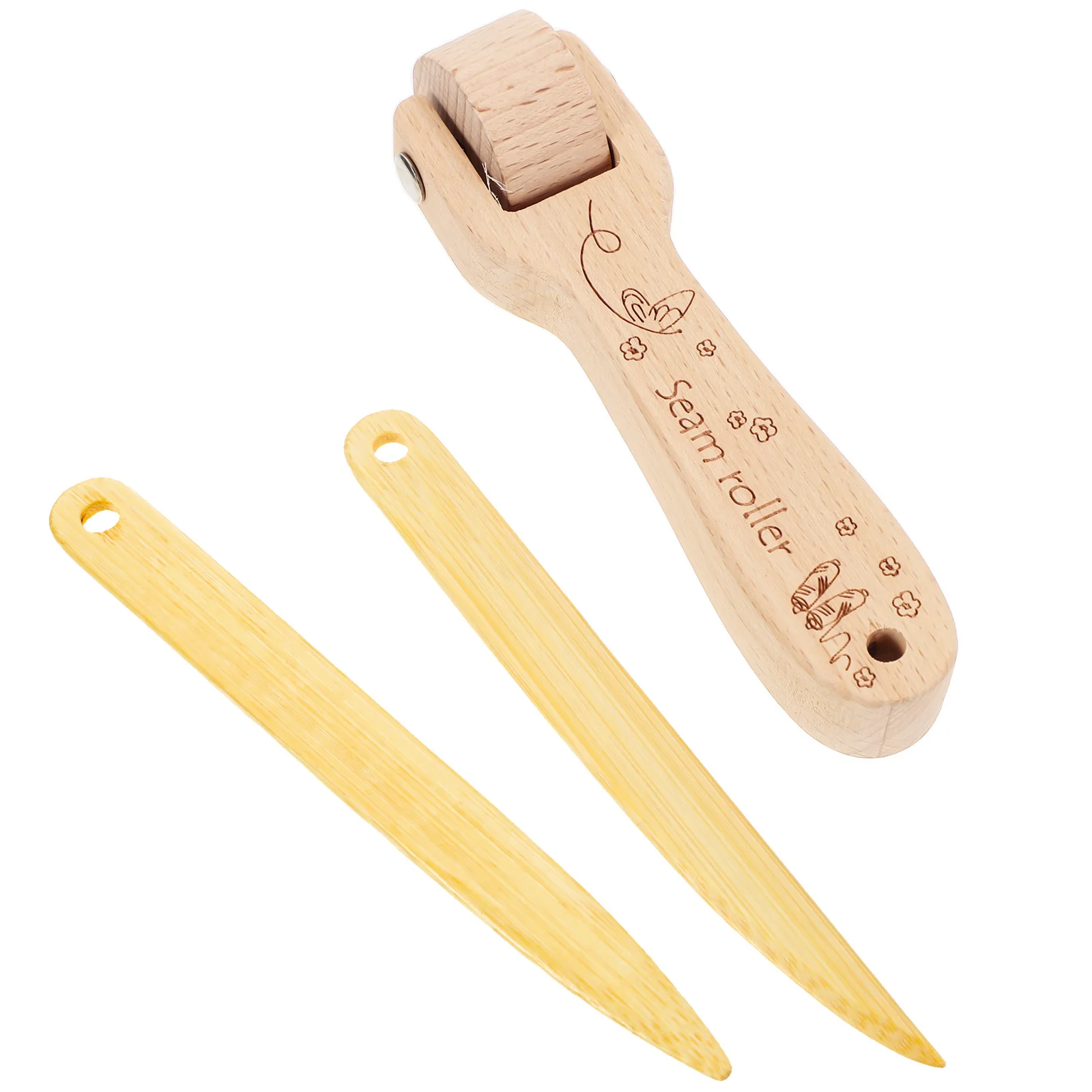 

1 Set Tools Roller Tool Wooden Quilting Quilting Supplies Flat Pressing Roller Seam Roller for Daily Craft Quilting Home